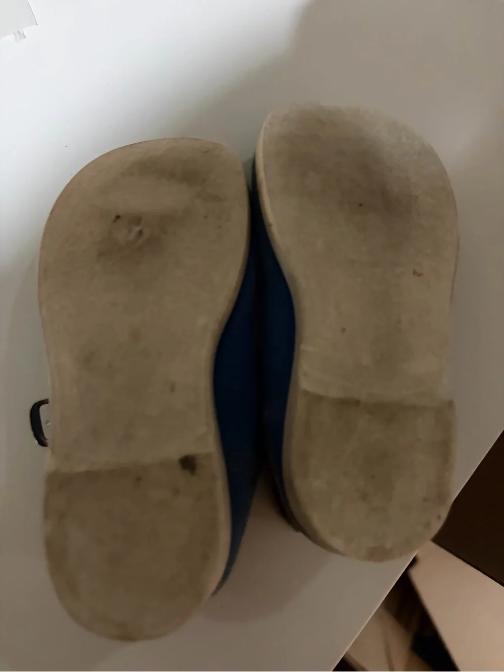 Kids Blue Mary Jane Canvas Shoes - Classic Strap Style